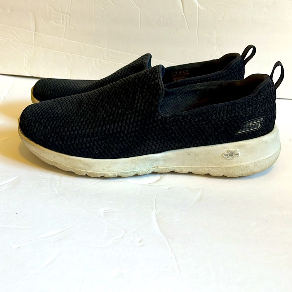 Sketchers black and white comfy memory foam Gola slip on sneakers Sz 8 - Picture 2 of 10